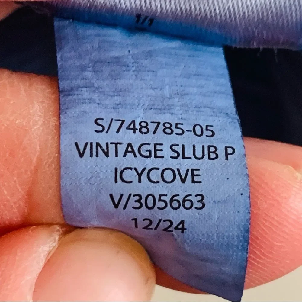 Banana Republic Vintage Slub cotton polo shirt in Icy Cove blue size medium